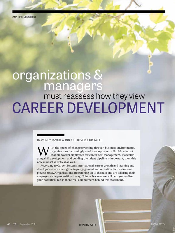 Organizations and Managers Must Reassess How They View Career Development