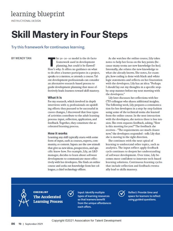 Skill Mastery in Four Steps